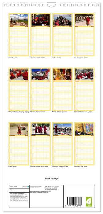 Tibet bewegt (CALVENDO Familienplaner 2026)