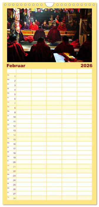 Tibet bewegt (CALVENDO Familienplaner 2026)