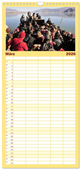 Tibet bewegt (CALVENDO Familienplaner 2026)