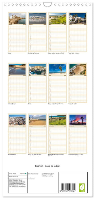 Spanien - Costa de la Luz (CALVENDO Familienplaner 2026)