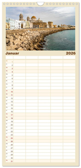 Spanien - Costa de la Luz (CALVENDO Familienplaner 2026)