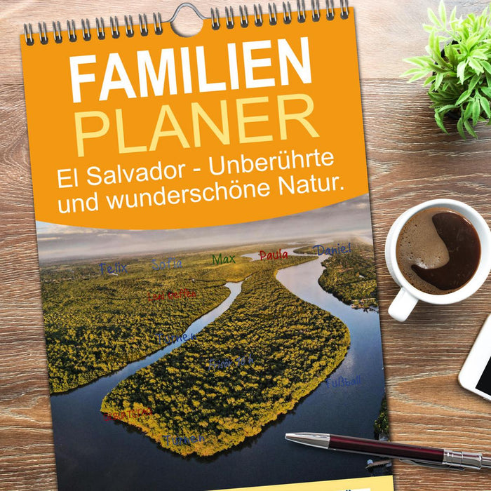 El Salvador - Unberührte und wunderschöne Natur. (CALVENDO Familienplaner 2026)
