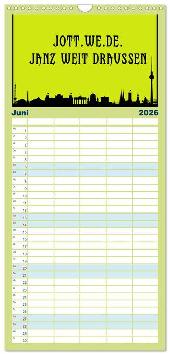 Berliner Mundart (CALVENDO Familienplaner 2026)