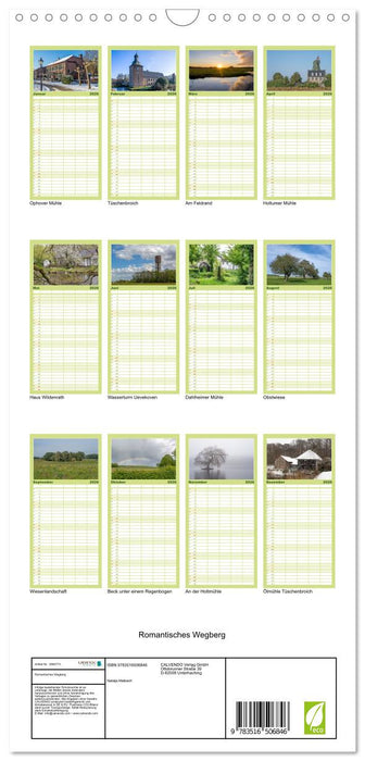 Romantisches Wegberg (CALVENDO Familienplaner 2026)