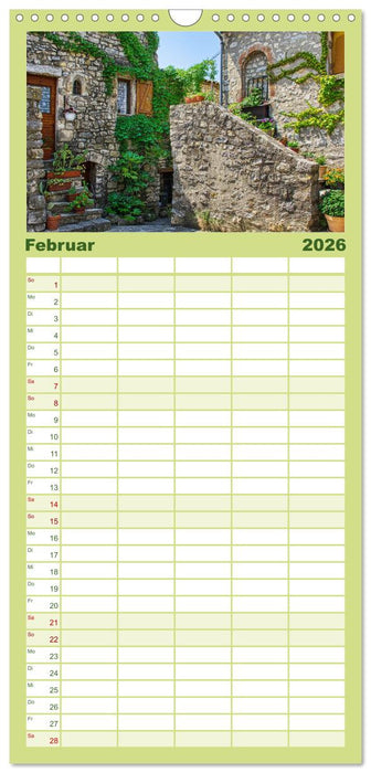 Les Matelles - Mittelalterliches Kleinod (CALVENDO Familienplaner 2026)