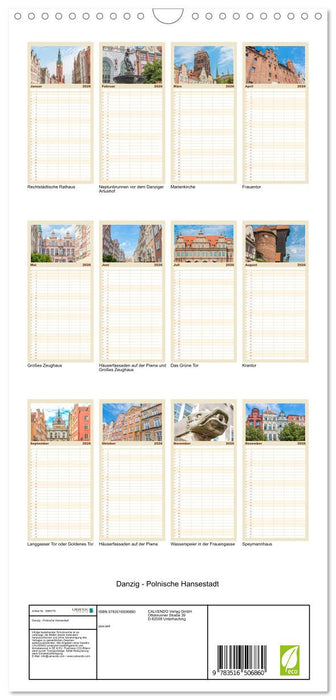 Danzig - Polnische Hansestadt (CALVENDO Familienplaner 2026)
