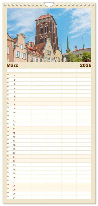 Danzig - Polnische Hansestadt (CALVENDO Familienplaner 2026)