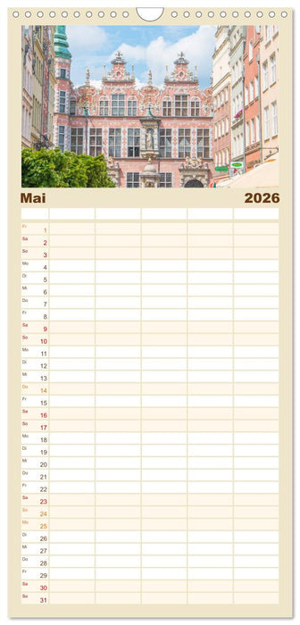 Danzig - Polnische Hansestadt (CALVENDO Familienplaner 2026)