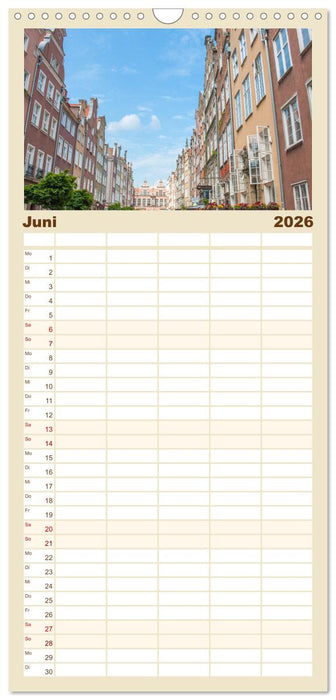 Danzig - Polnische Hansestadt (CALVENDO Familienplaner 2026)