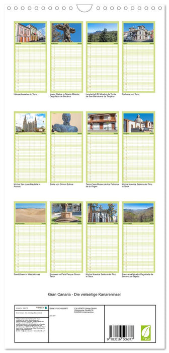 Gran Canaria - Die vielseitige Kanareninsel (CALVENDO Familienplaner 2026)