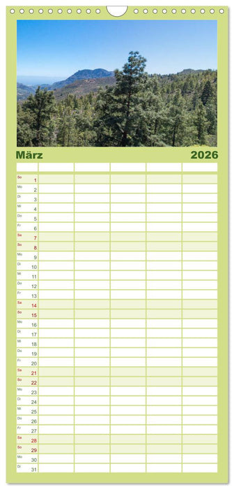 Gran Canaria - Die vielseitige Kanareninsel (CALVENDO Familienplaner 2026)