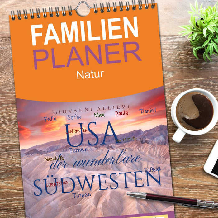 USA Der wunderbare Südwesten (CALVENDO Familienplaner 2026)