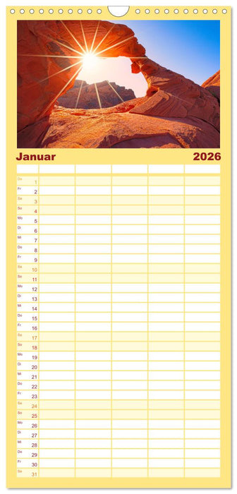 USA Der wunderbare Südwesten (CALVENDO Familienplaner 2026)