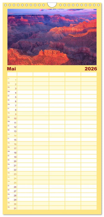 USA Der wunderbare Südwesten (CALVENDO Familienplaner 2026)