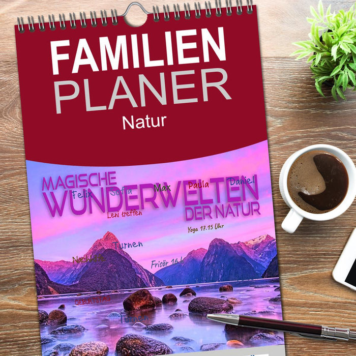 Magische Wunderwelten der Natur (CALVENDO Familienplaner 2026)