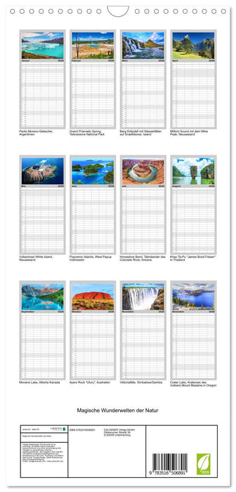 Magische Wunderwelten der Natur (CALVENDO Familienplaner 2026)