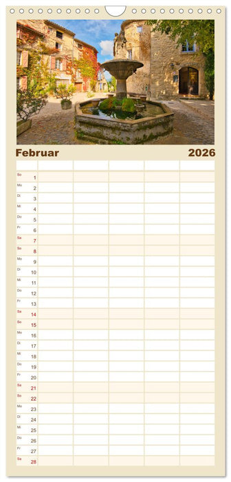 Frankreichs idyllische Dörfer (CALVENDO Familienplaner 2026)