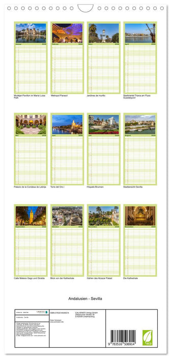 Andalusien - Sevilla (CALVENDO Familienplaner 2026)