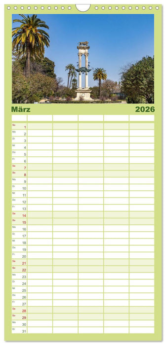 Andalusien - Sevilla (CALVENDO Familienplaner 2026)