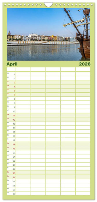 Andalusien - Sevilla (CALVENDO Familienplaner 2026)