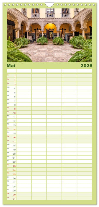 Andalusien - Sevilla (CALVENDO Familienplaner 2026)