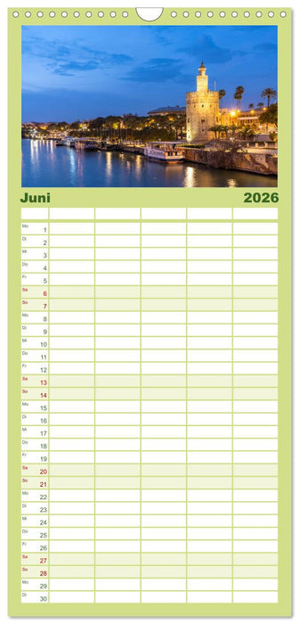 Andalusien - Sevilla (CALVENDO Familienplaner 2026)