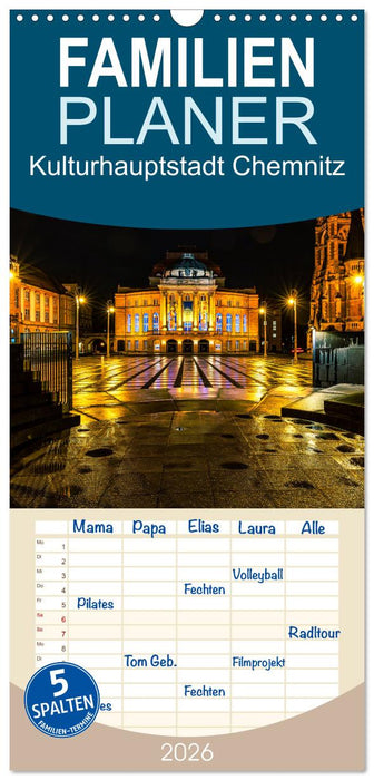 Kulturhauptstadt Chemnitz (CALVENDO Familienplaner 2026)