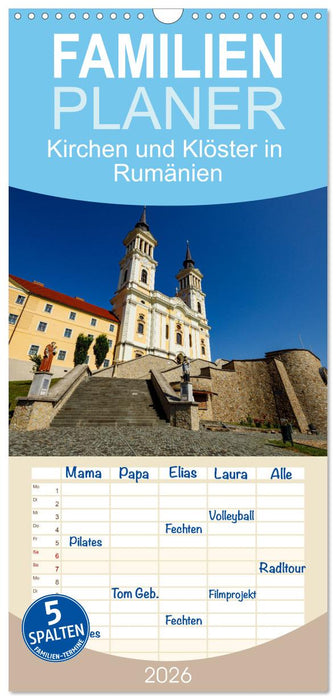 Kirchen und Klöster in Rumänien (CALVENDO Familienplaner 2026)