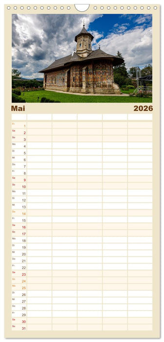 Kirchen und Klöster in Rumänien (CALVENDO Familienplaner 2026)