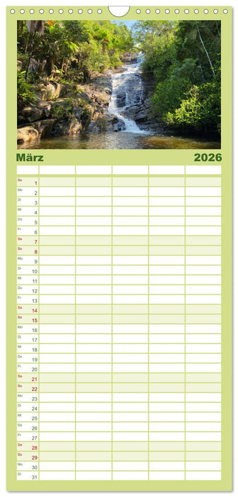 In Gedanken auf den Seychellen (CALVENDO Familienplaner 2026)