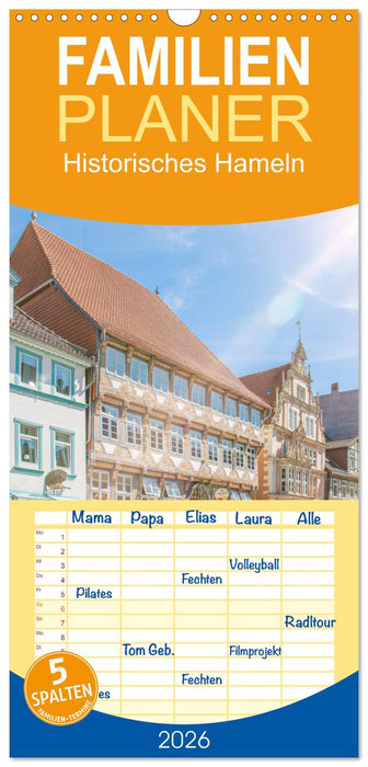 Historisches Hameln (CALVENDO Familienplaner 2026)