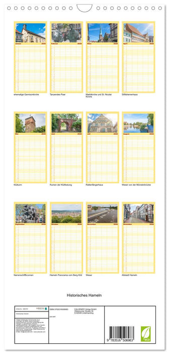 Historisches Hameln (CALVENDO Familienplaner 2026)