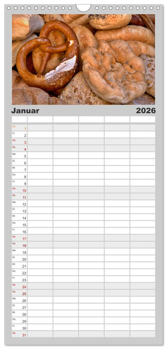 Mein Brotkalender (CALVENDO Familienplaner 2026)