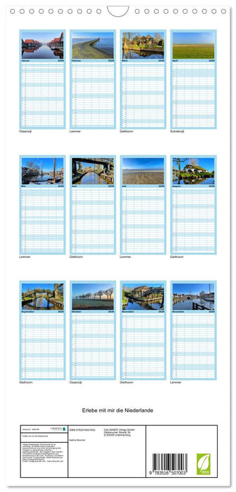 Erlebe mit mir die Niederlande (CALVENDO Familienplaner 2026)