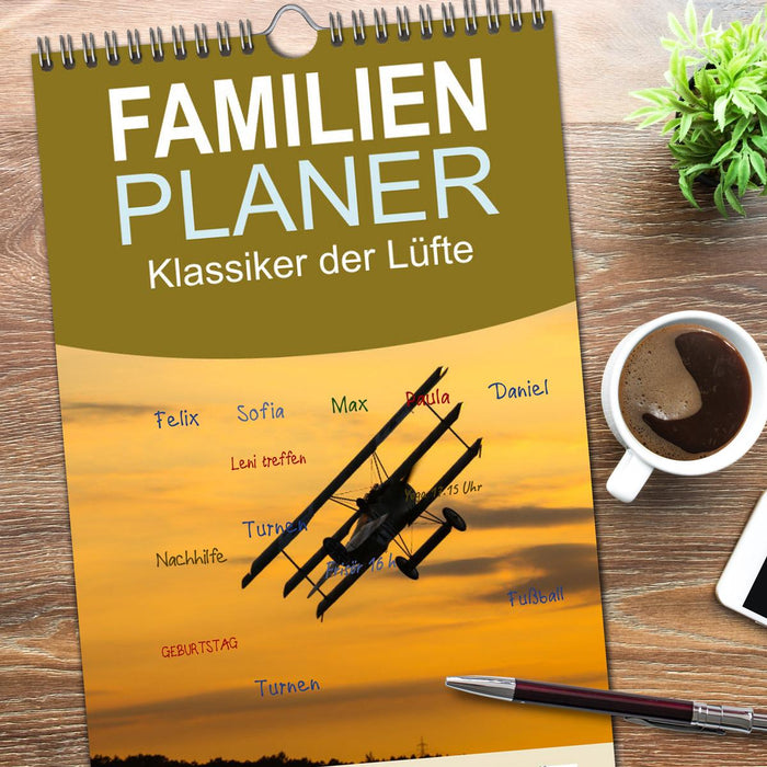 Klassiker der Lüfte (CALVENDO Familienplaner 2026)
