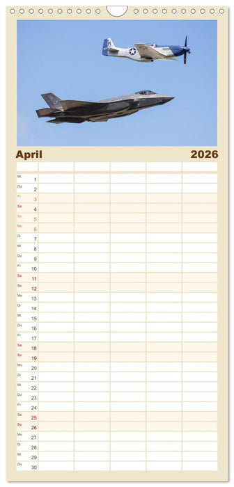 Klassiker der Lüfte (CALVENDO Familienplaner 2026)