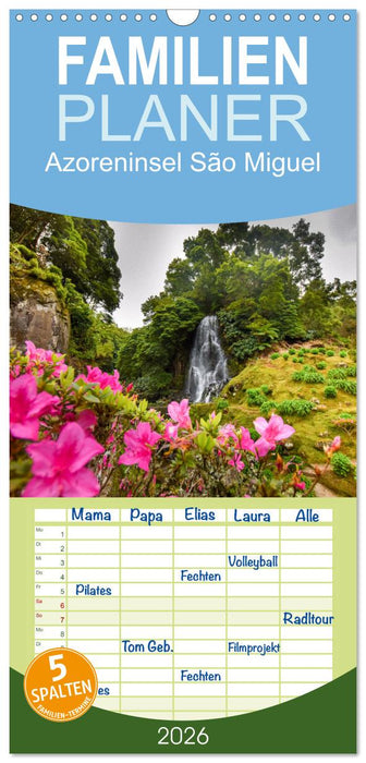 Azoreninsel São Miguel (CALVENDO Familienplaner 2026)