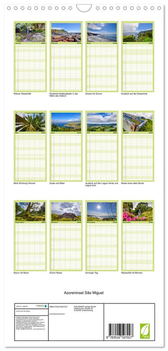 Azoreninsel São Miguel (CALVENDO Familienplaner 2026)