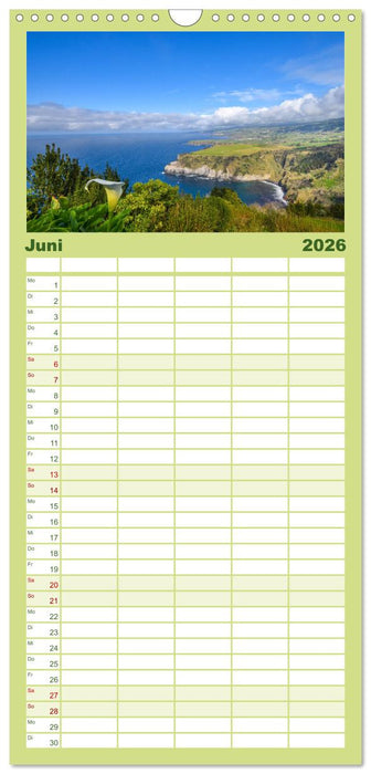 Azoreninsel São Miguel (CALVENDO Familienplaner 2026)