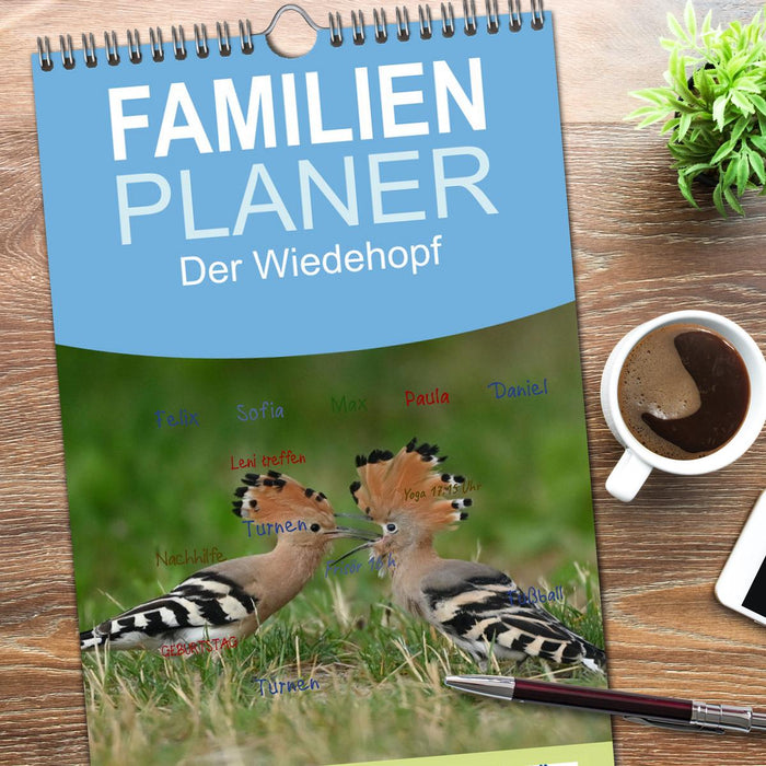 Der Wiedehopf (CALVENDO Familienplaner 2026)
