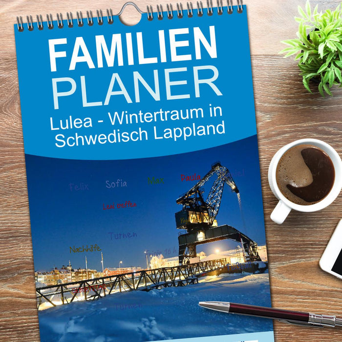 Lulea - Wintertraum in Schwedisch Lappland (CALVENDO Familienplaner 2026)