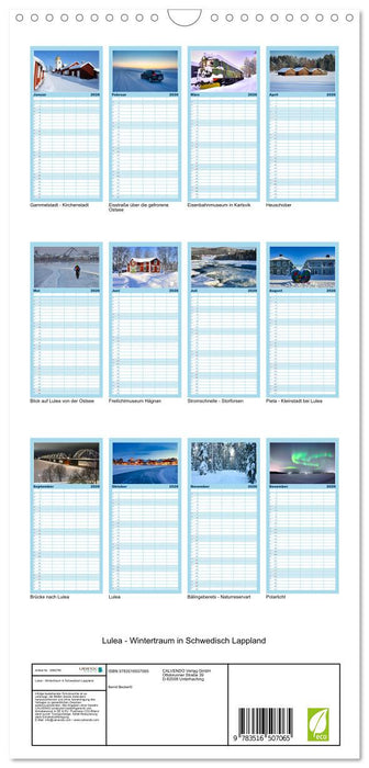 Lulea - Wintertraum in Schwedisch Lappland (CALVENDO Familienplaner 2026)
