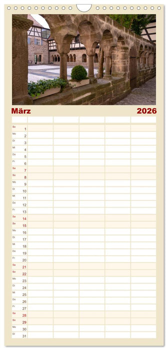 Ein Spaziergang durch Feuchtwangen (CALVENDO Familienplaner 2026)