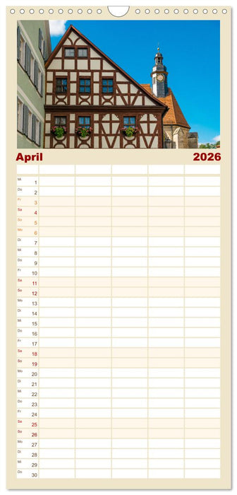 Ein Spaziergang durch Feuchtwangen (CALVENDO Familienplaner 2026)