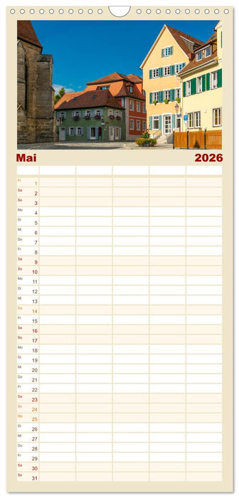 Ein Spaziergang durch Feuchtwangen (CALVENDO Familienplaner 2026)