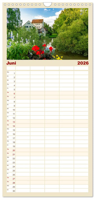 Ein Spaziergang durch Feuchtwangen (CALVENDO Familienplaner 2026)