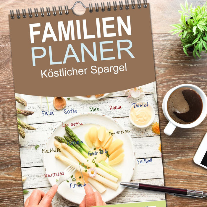 Köstlicher Spargel (CALVENDO Familienplaner 2026)