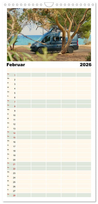 Vanlife, Camping - Freiheit - Weiterreisen (CALVENDO Familienplaner 2026)
