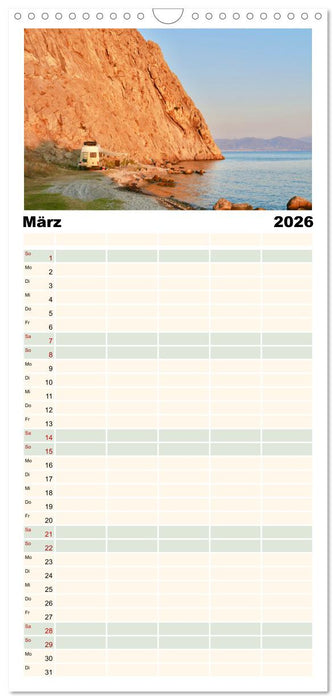 Vanlife, Camping - Freiheit - Weiterreisen (CALVENDO Familienplaner 2026)