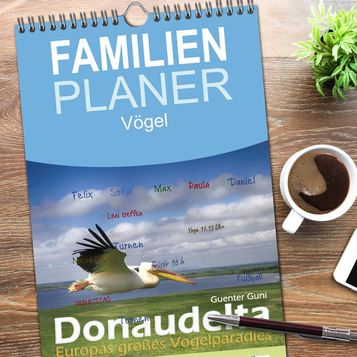 Donaudelta - Europas großes Vogelparadies (CALVENDO Familienplaner 2026)